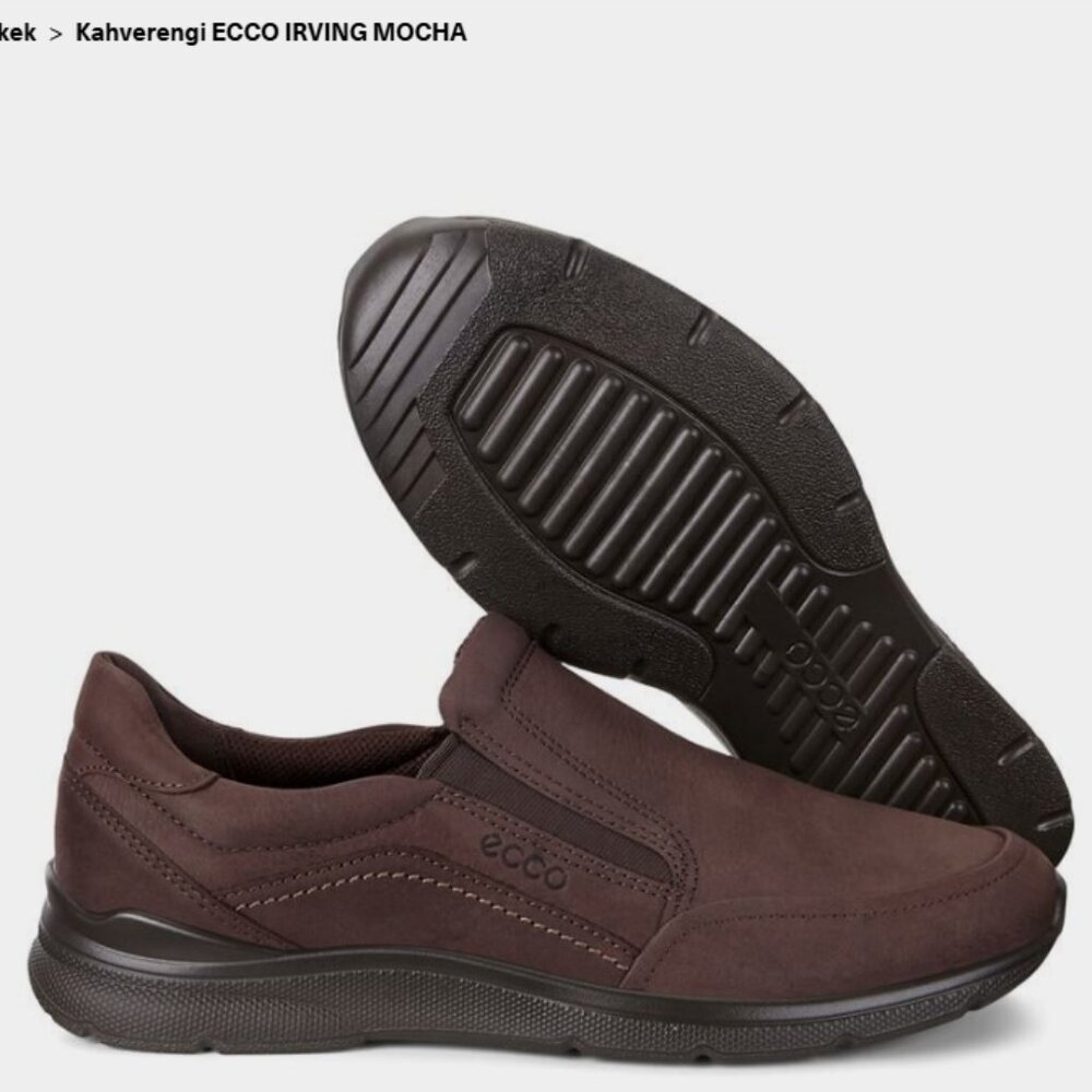 ECCO Men's Size 42 /US 8-8.5 IRVING MOCHA Slip-On